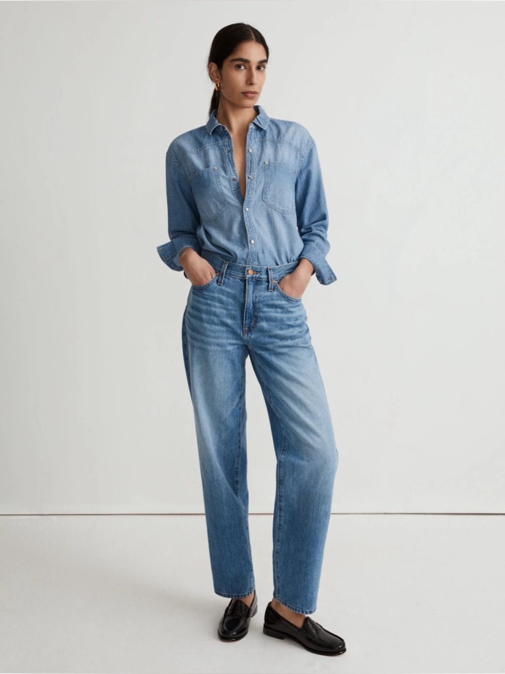 Madewell the slouchy boyjean